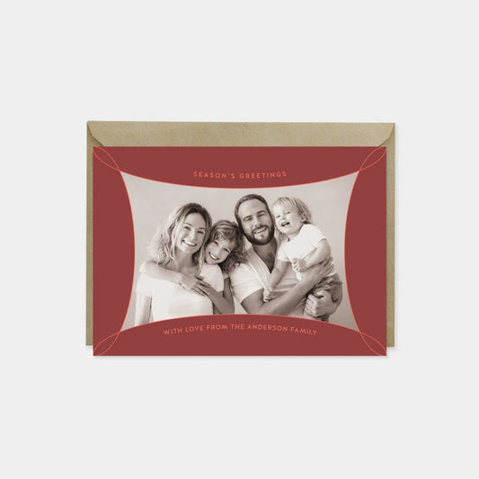 Loop Holiday Photo Card, Minimal Elegant