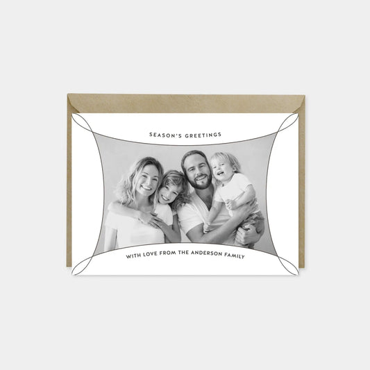 Loop Holiday Photo Card, Minimal Elegant