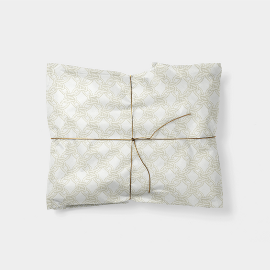 Macramé White Gift Wrapping Paper XIII