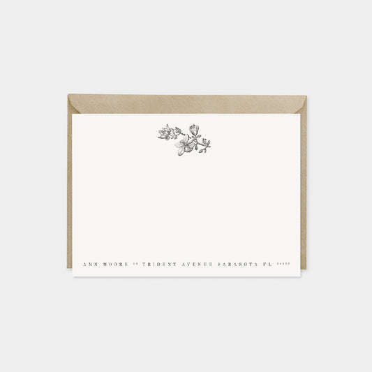 Magnolia Branch Botanical Note Cards