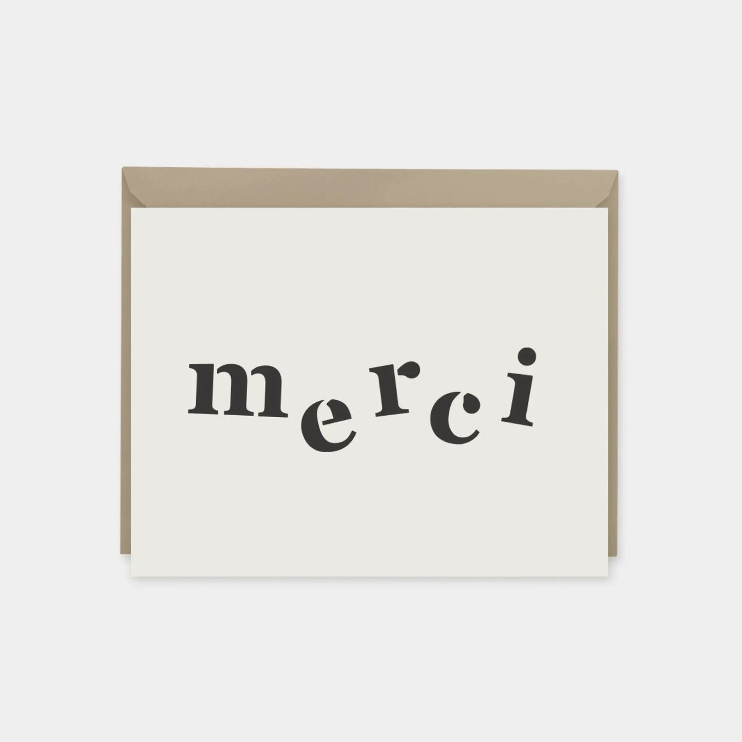 "Merci" Thank You Card