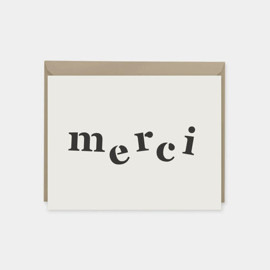 "Merci" Thank You Card