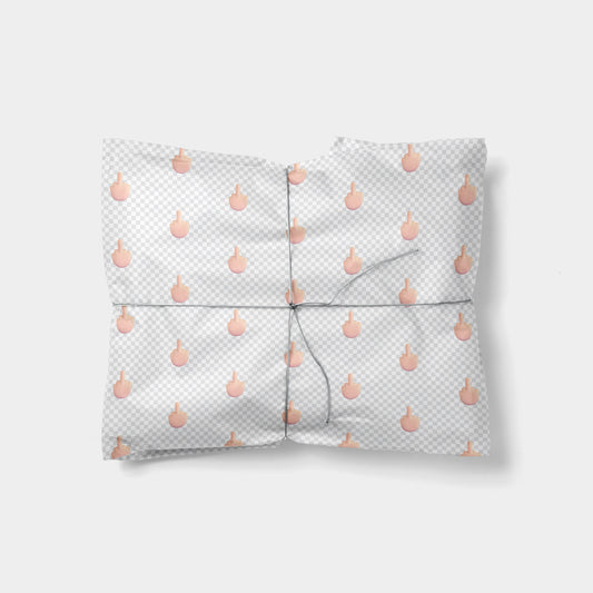 Middle Finger Emoji Gift Wrap