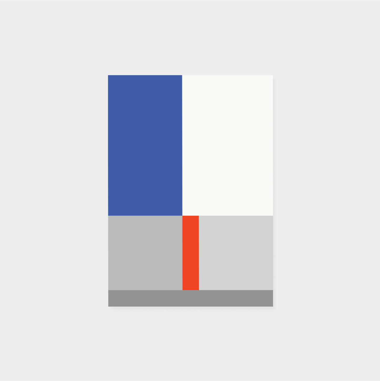 Geo Modern Blue & Red Fine Art Print Bundle