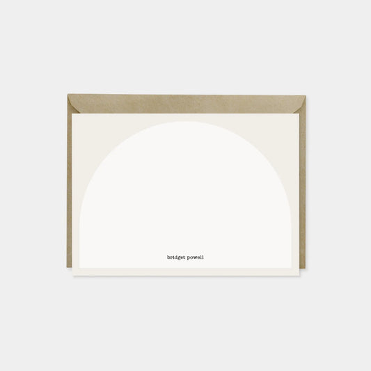 Minimal Geo Arch Note Cards