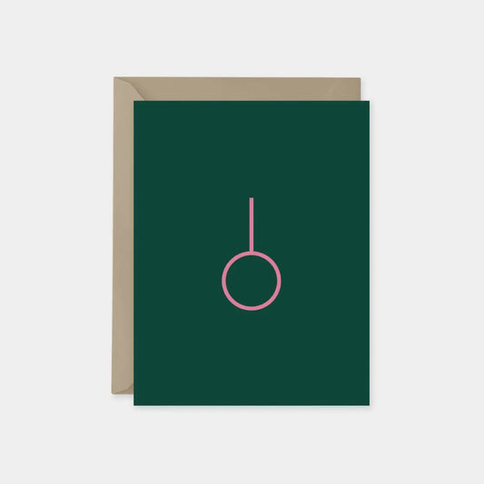 Minimal Modern Ornament Holiday Card