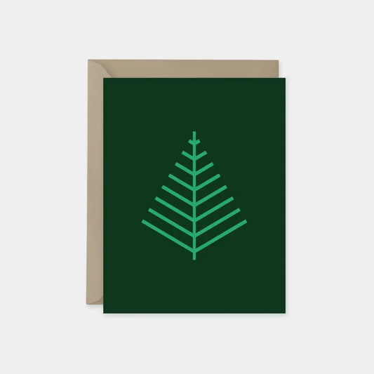 Minimal Modern Tree Holiday Card
