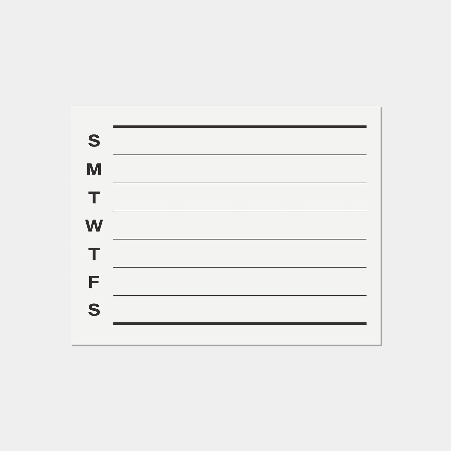 Minimalist Weekly Planner Printable