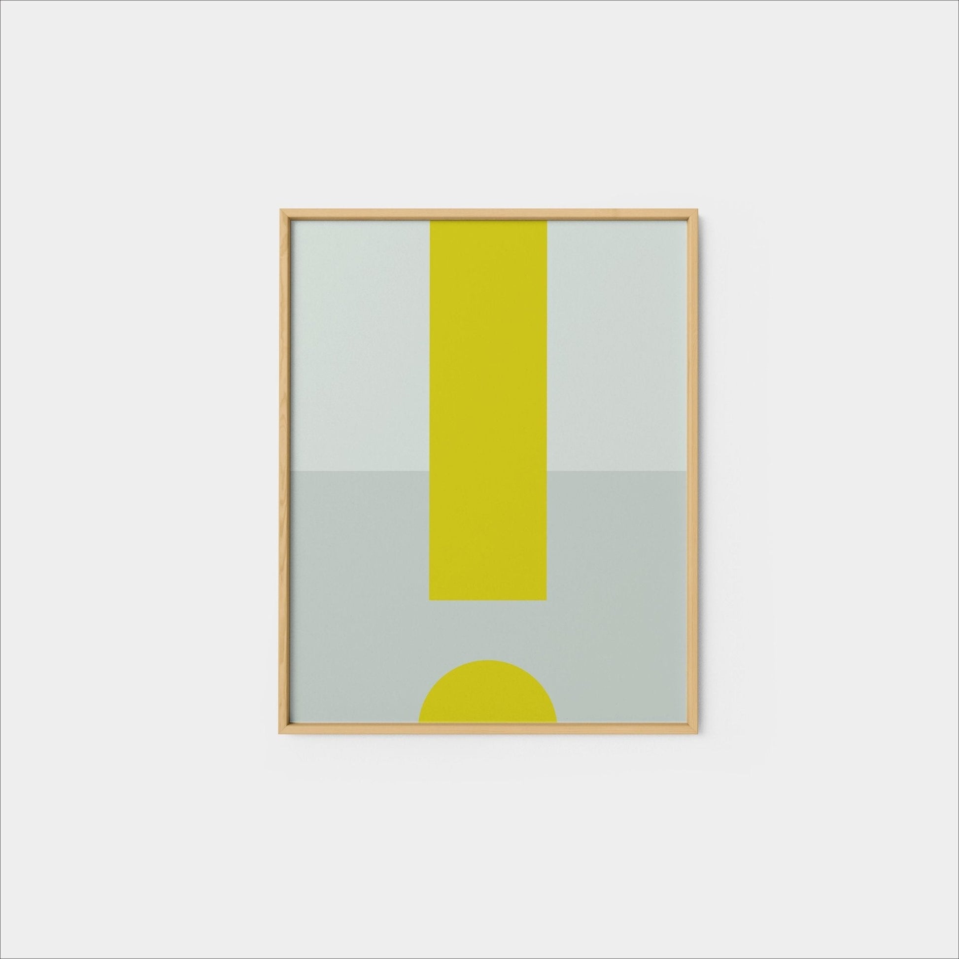 MinMod Colorful Geo Print, Fine Art