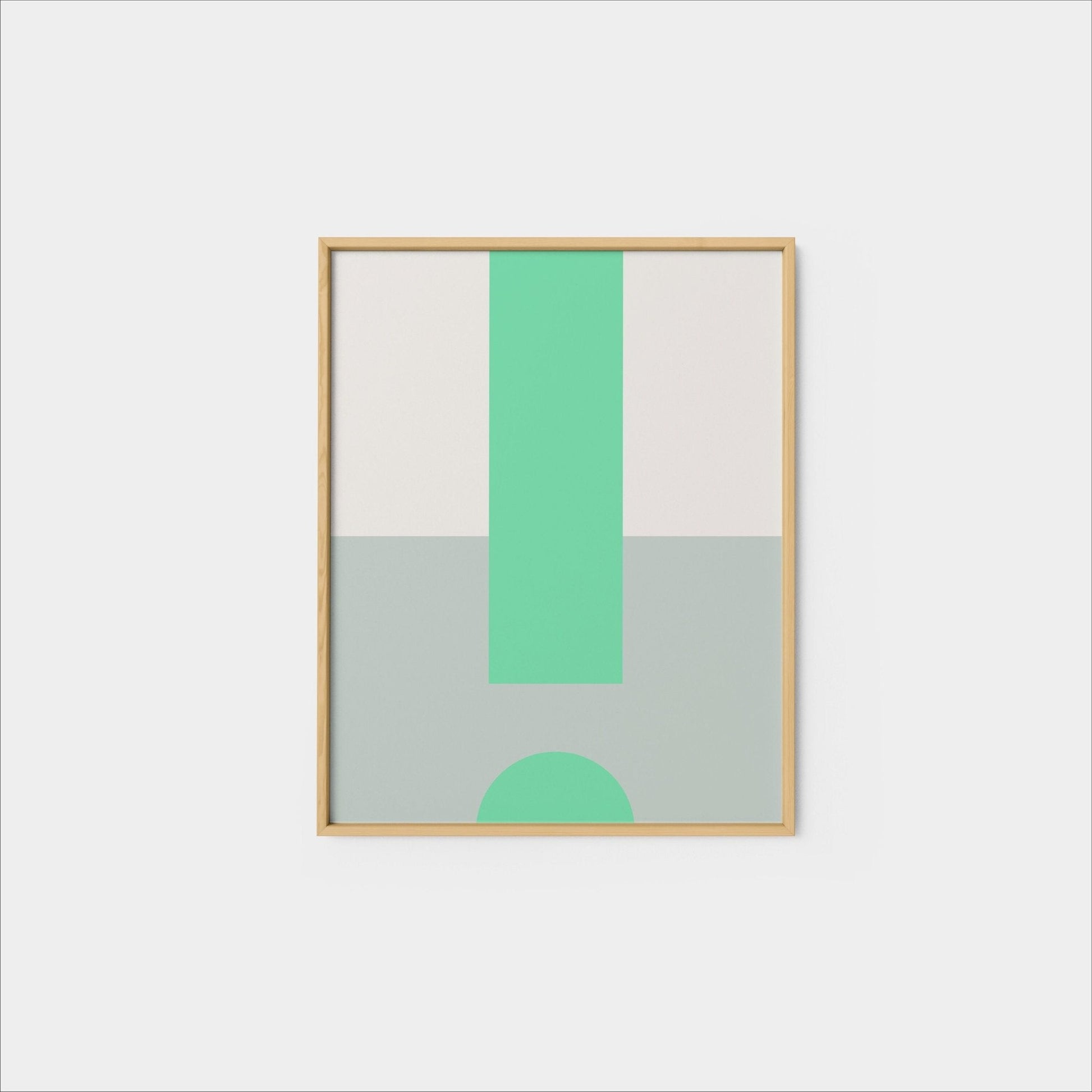 MinMod Colorful Geo Print, Fine Art