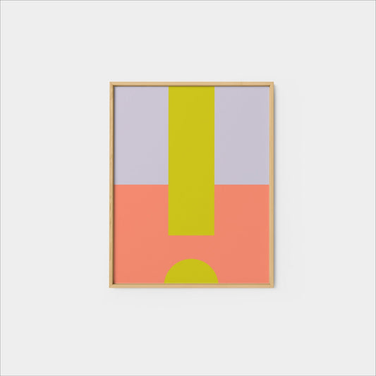 MinMod Colorful Geo Print, Fine Art