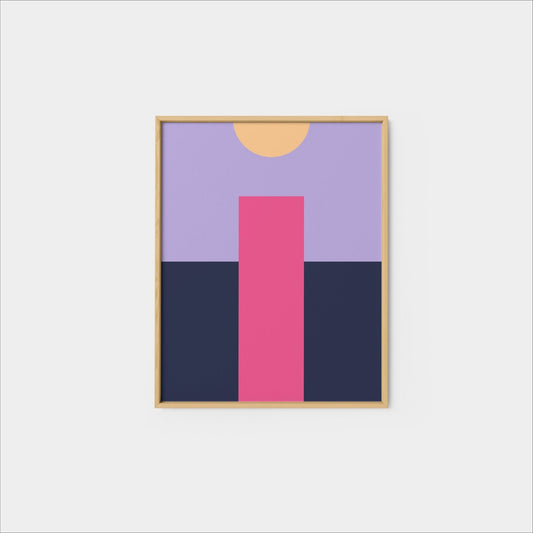 MinMod Colorful Geo Print, Fine Art