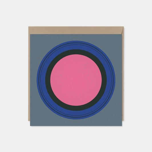 Modern Circle Square Art Card III