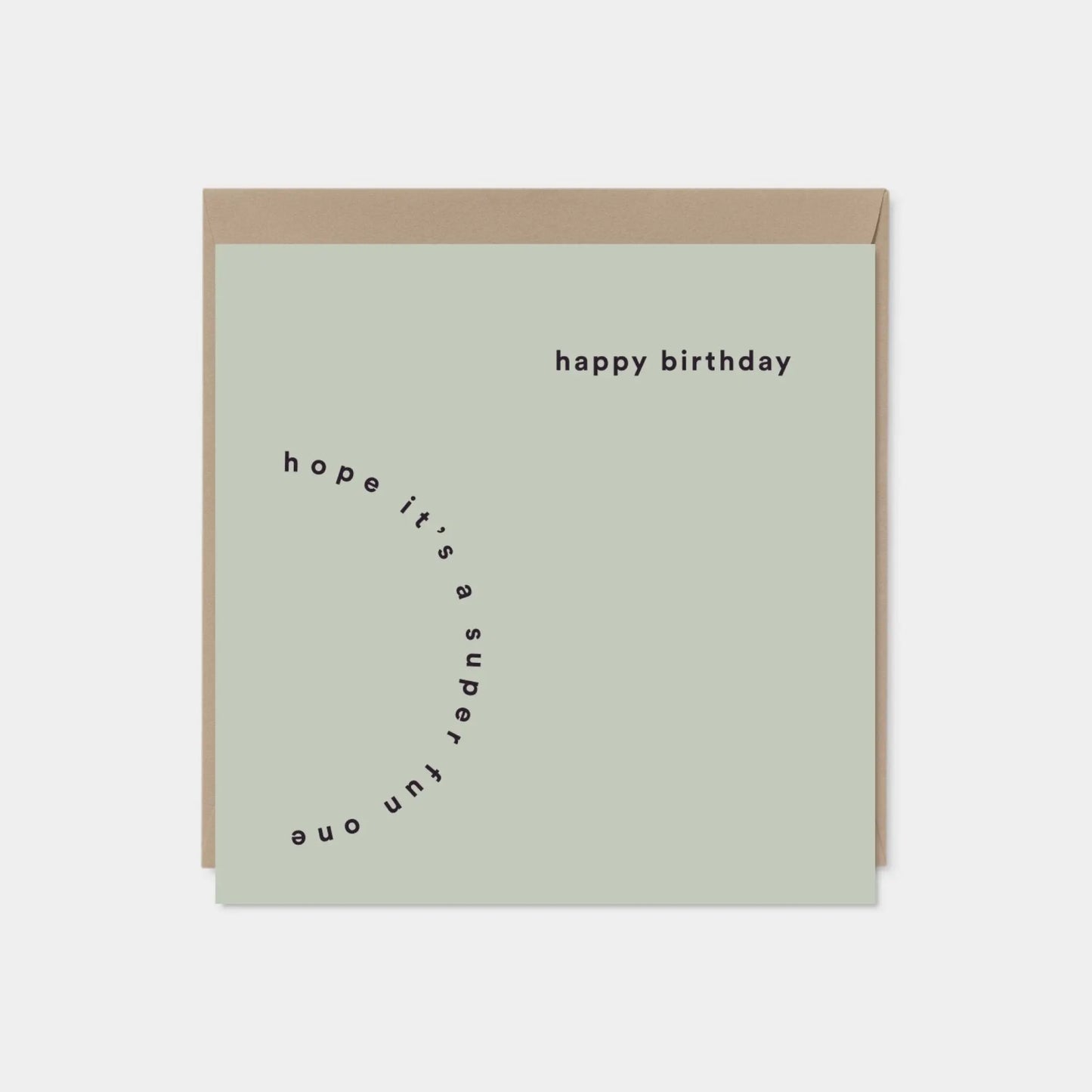 Modern Happy Birthday Card, Typographic