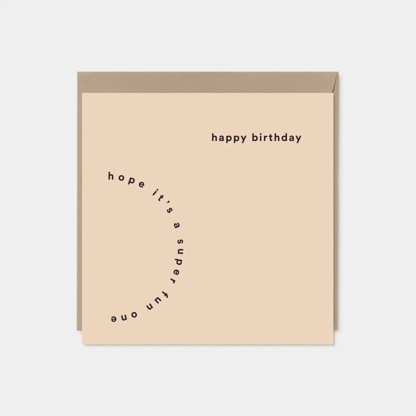 Modern Happy Birthday Card, Typographic