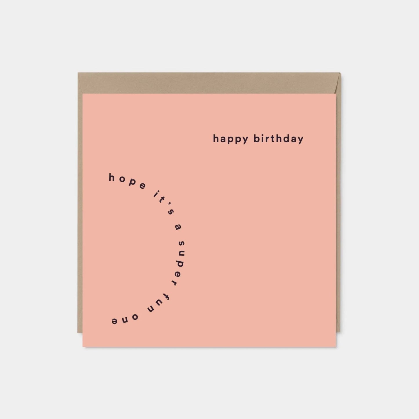 Modern Happy Birthday Card, Typographic
