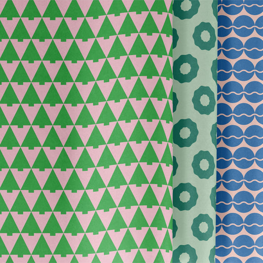 Modern Holiday Gift Wrap Collection