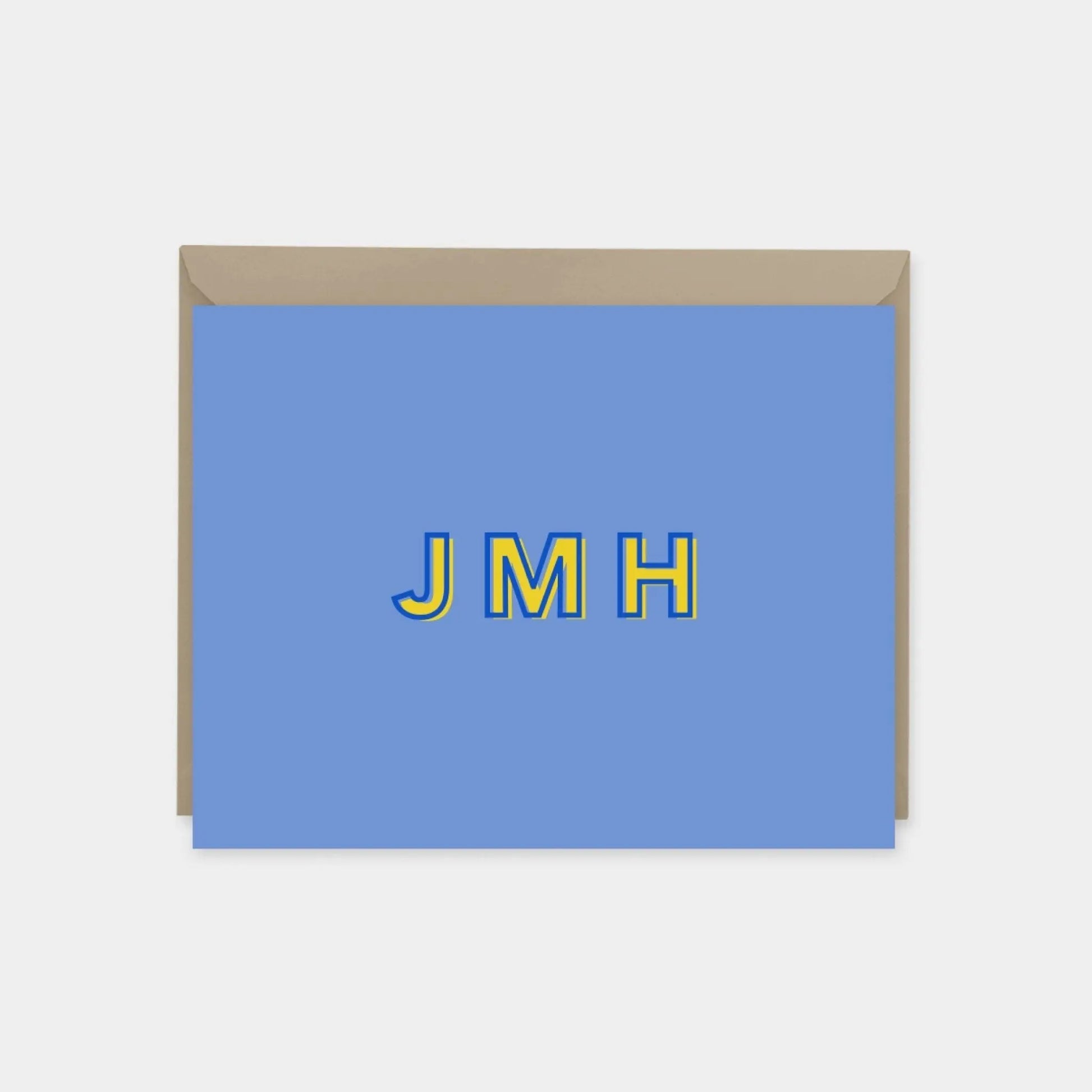 Modern Monogram Note Cards III