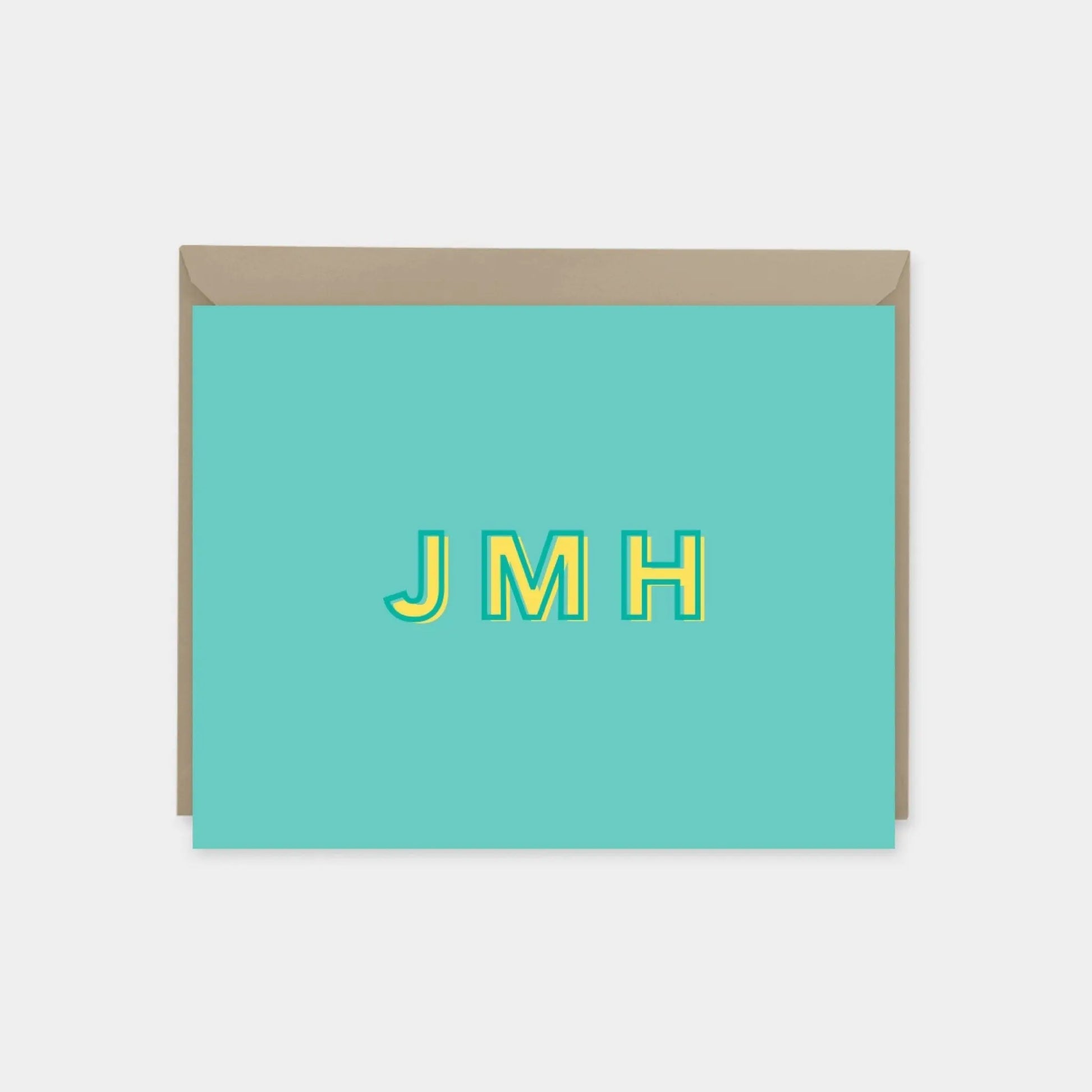 Modern Monogram Note Cards IV
