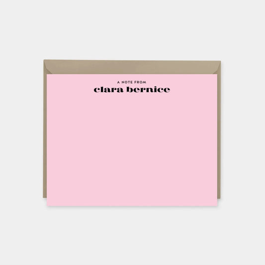 Modern Personalized Note Cards IX