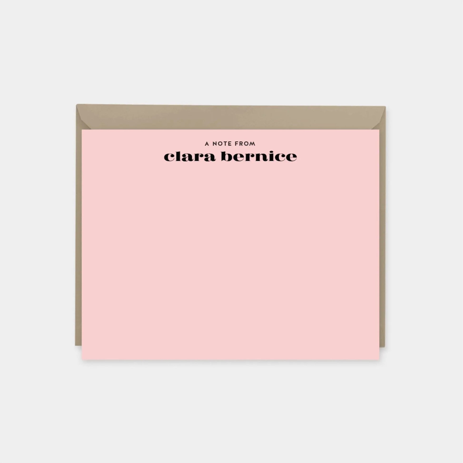 Modern Personalized Note Cards V