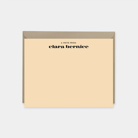 Modern Personalized Note Cards VIII