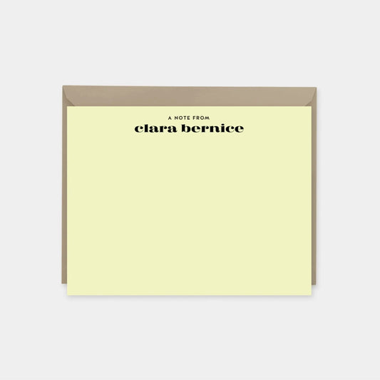 Modern Personalized Note Cards XIV