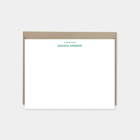 Modern Personalized Note Cards XIX