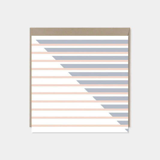 Modern Stripe Square Card III