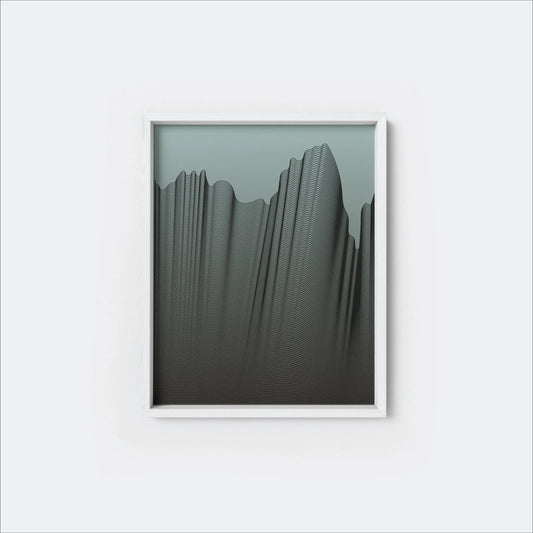 Moiré Zen Wave Stretch Art Print