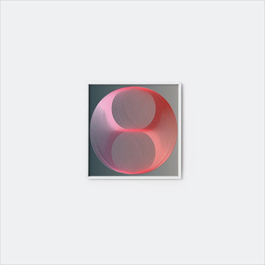 Moiré Zen Weave Orb Art Print