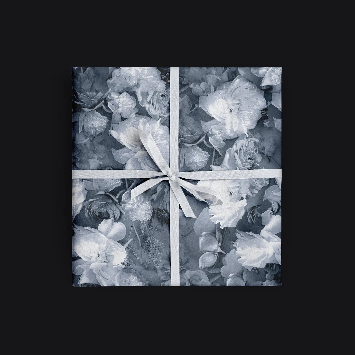 Monochrome Floral Gift Wrap