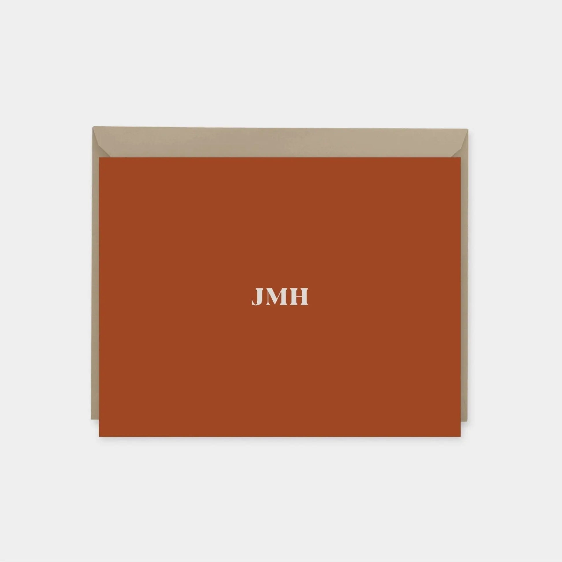 Monogram Note Cards III, Classic