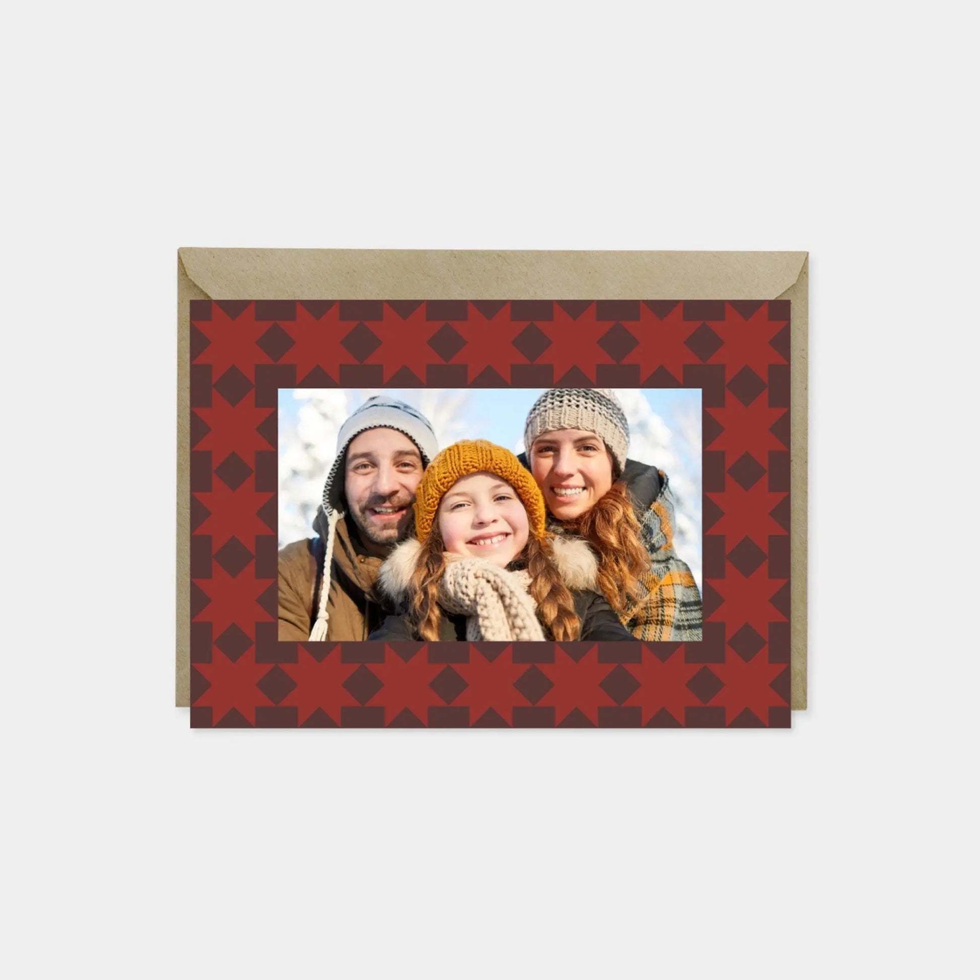 Moroccan Holiday Photo Card, Geometric