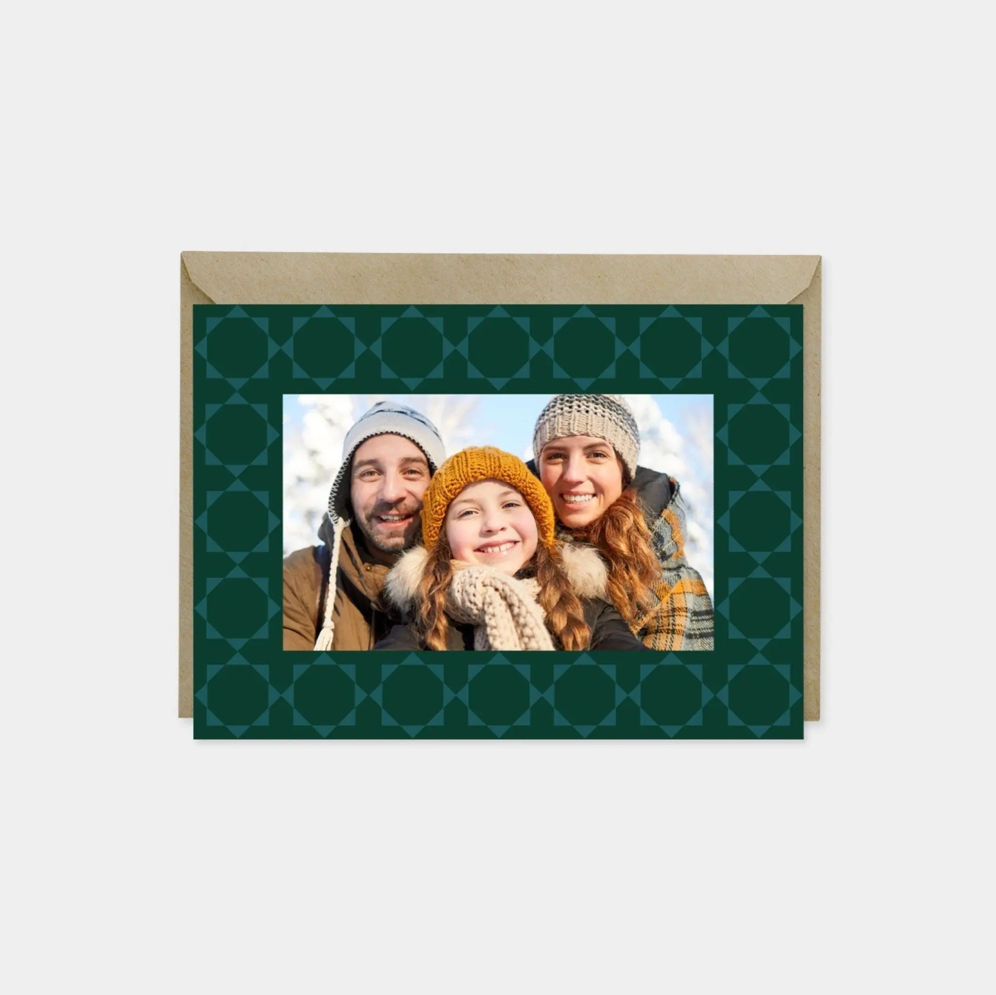 Moroccan Holiday Photo Card, Geometric