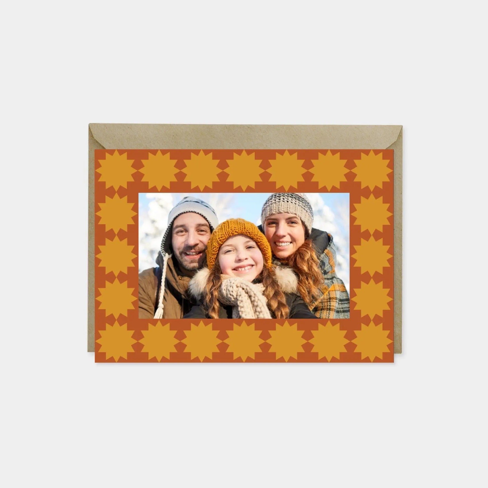 Moroccan Holiday Photo Card, Geometric