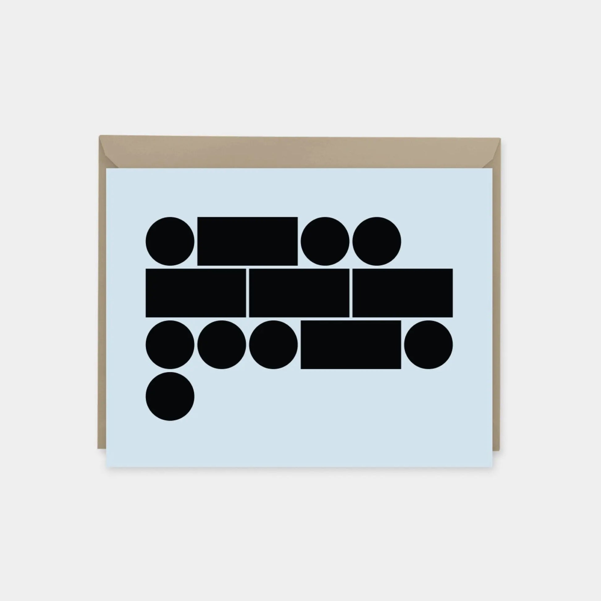 Morse Code Blush "Love" Card