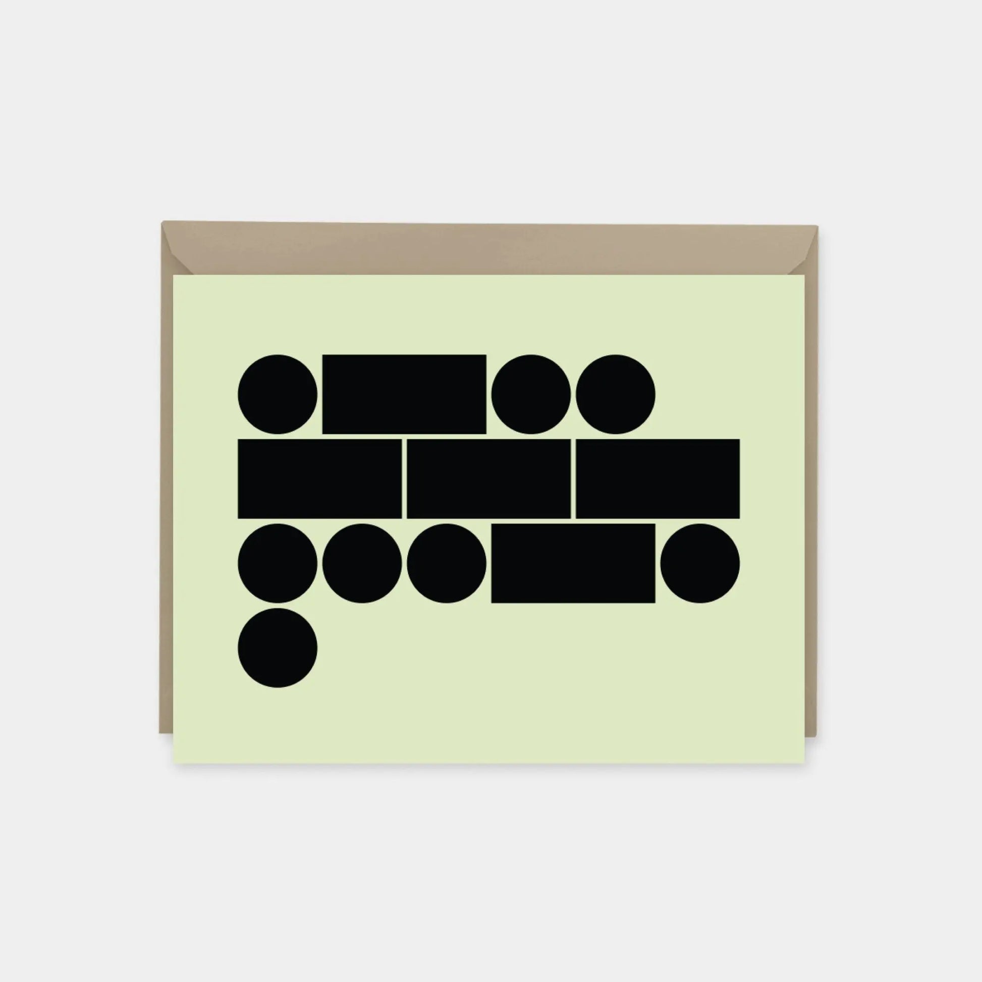 Morse Code Blush "Love" Card