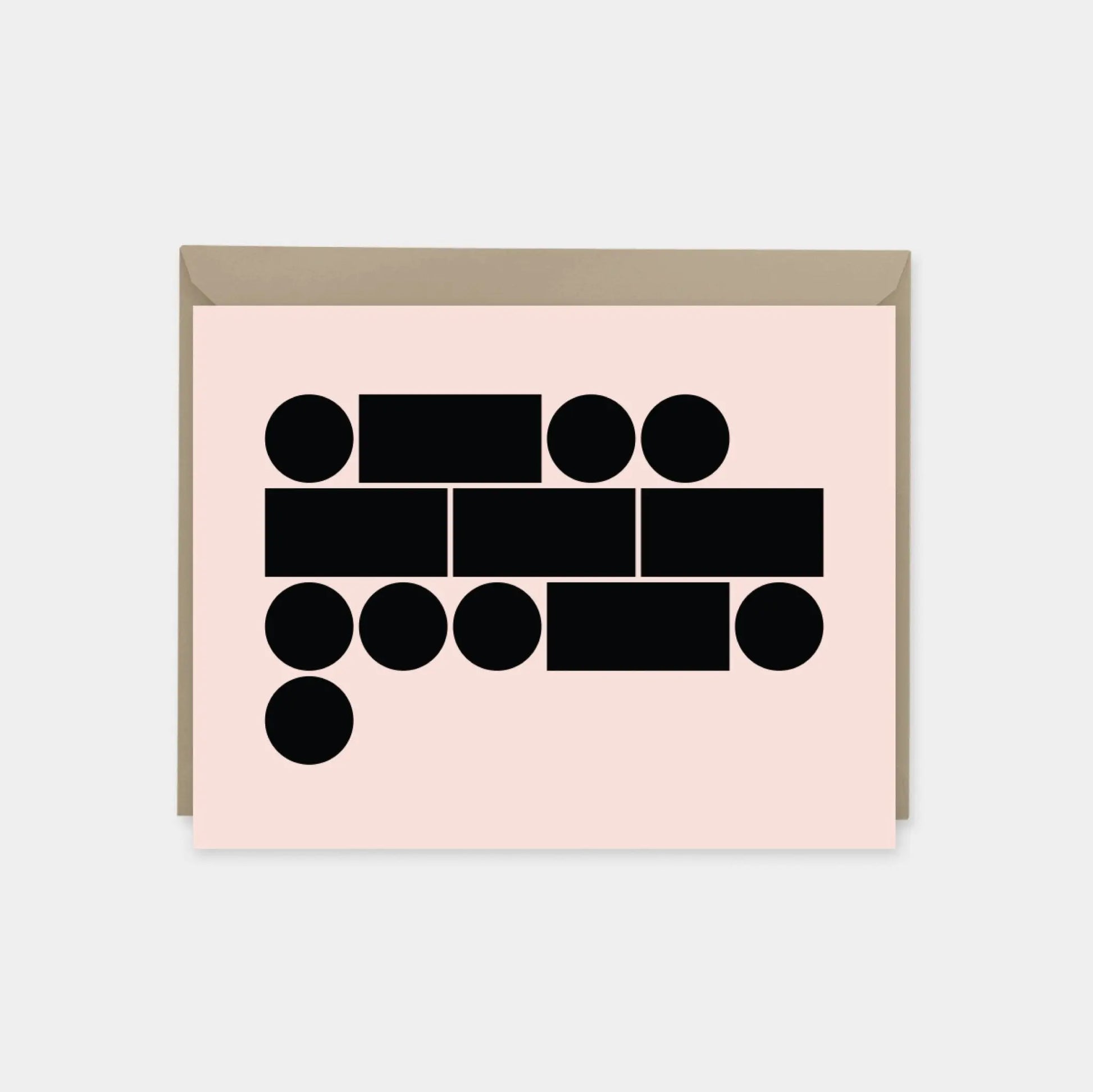 Morse Code Blush "Love" Card
