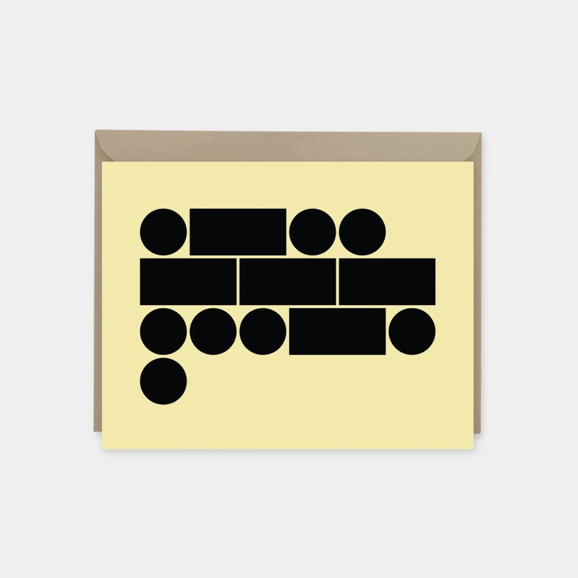 Morse Code Blush "Love" Card