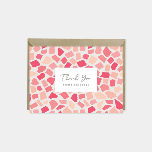 Mosaic Thank You Card V