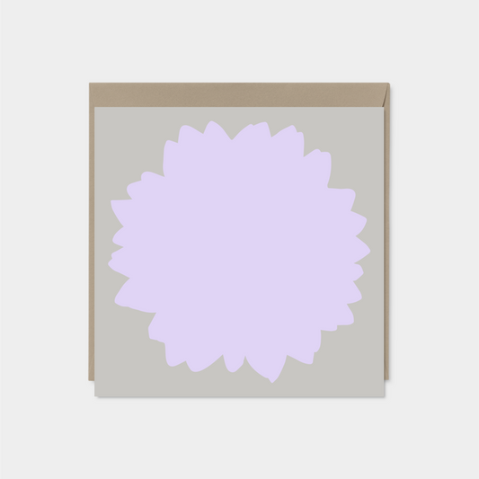 Lilac Flower Silhouette Card