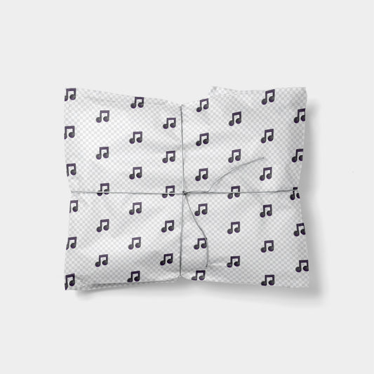 Musical Note Emoji Gift Wrap