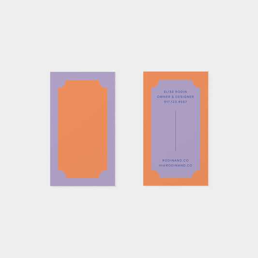 Neo Shape Personalized Business Card VI