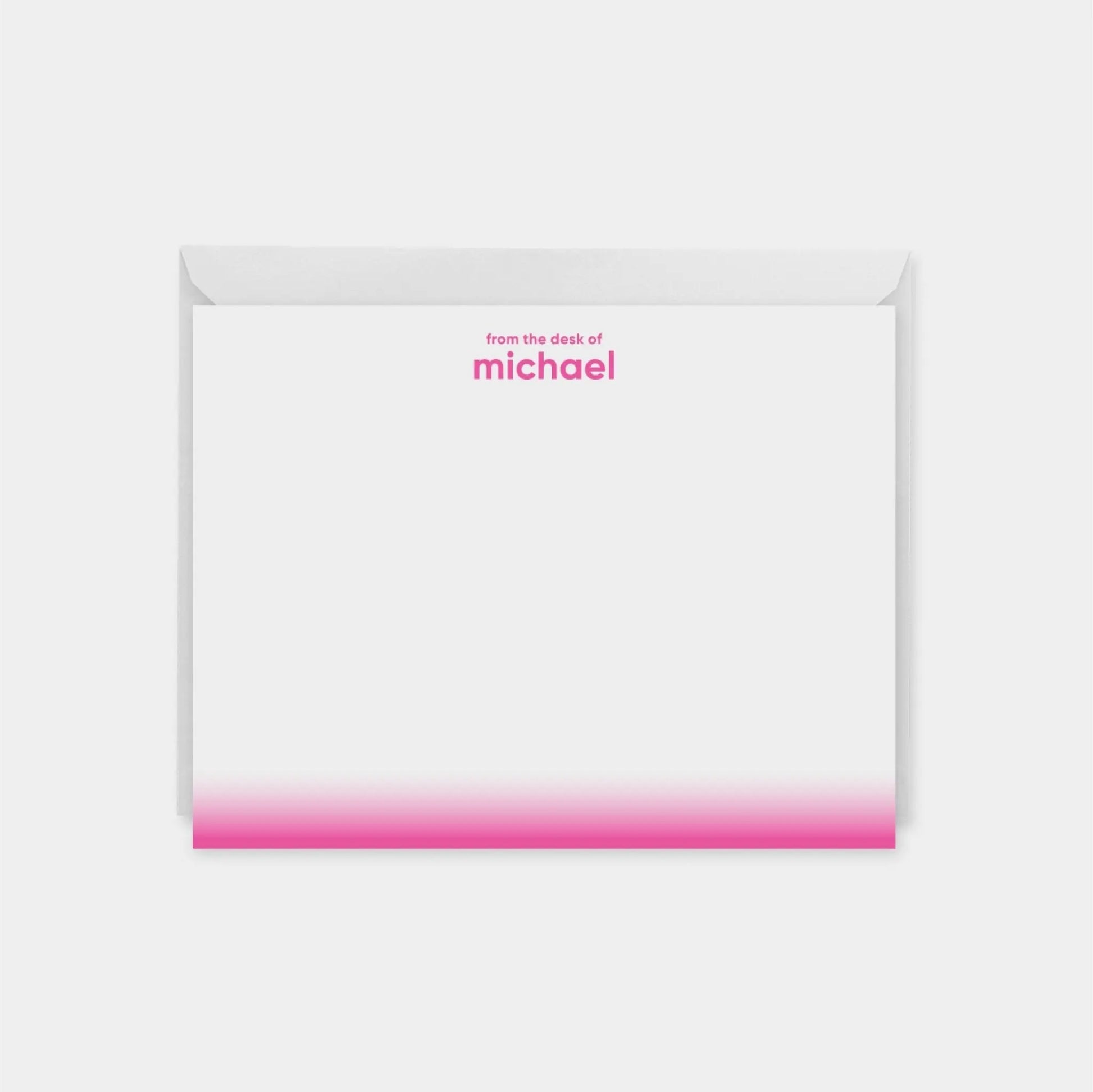 Neon Ombre Edge Note Cards III