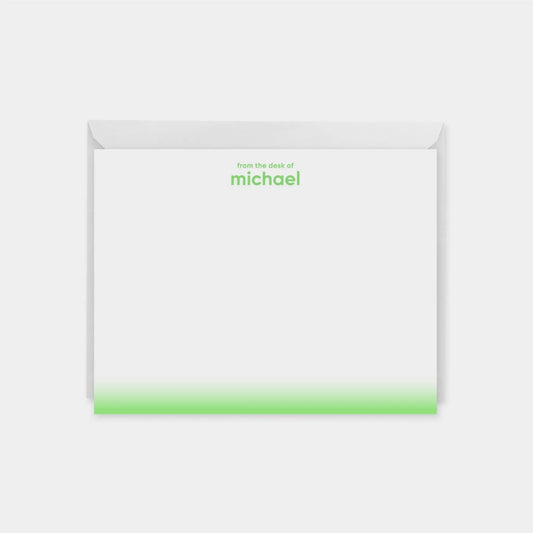 Neon Ombre Edge Note Cards V