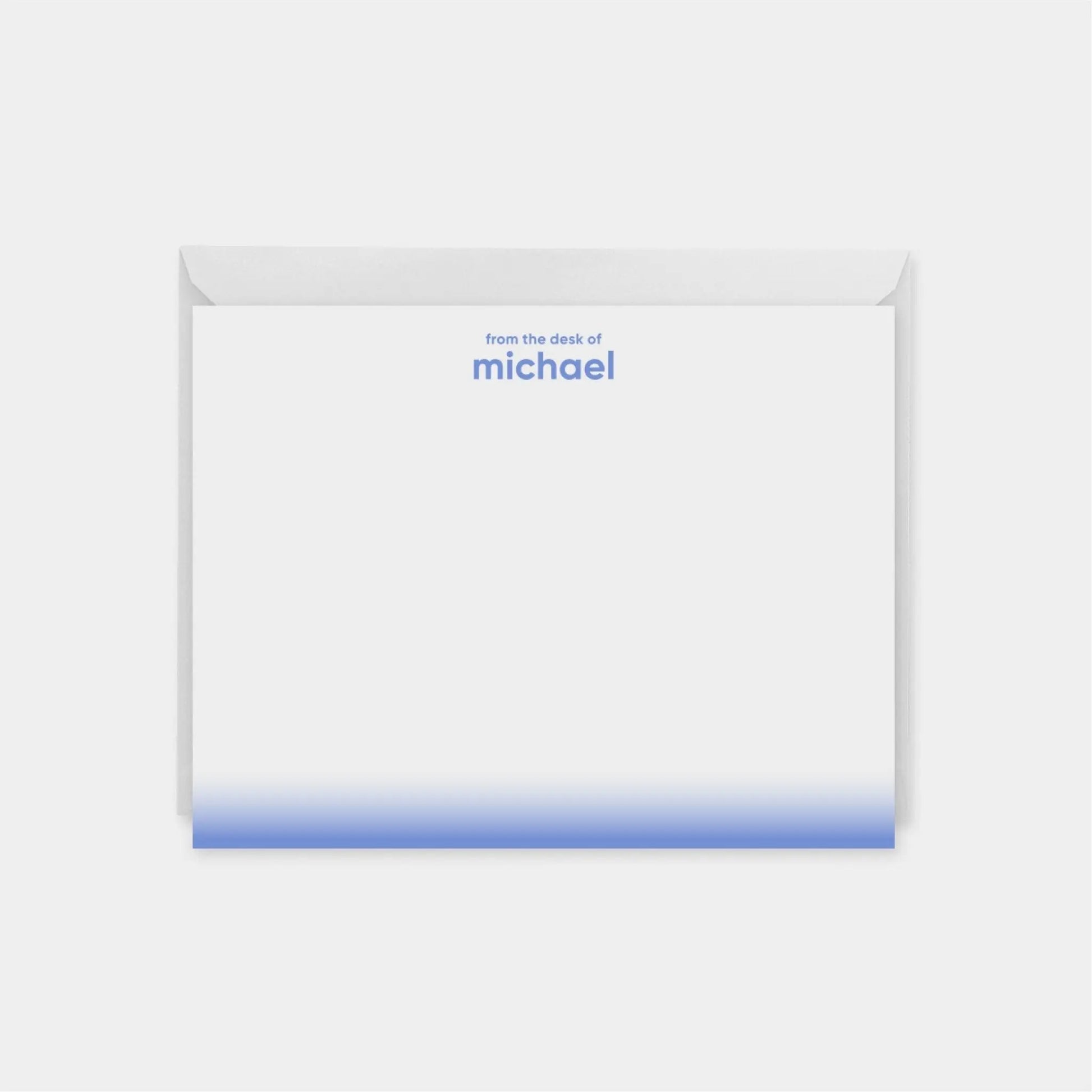 Neon Ombre Edge Note Cards VI