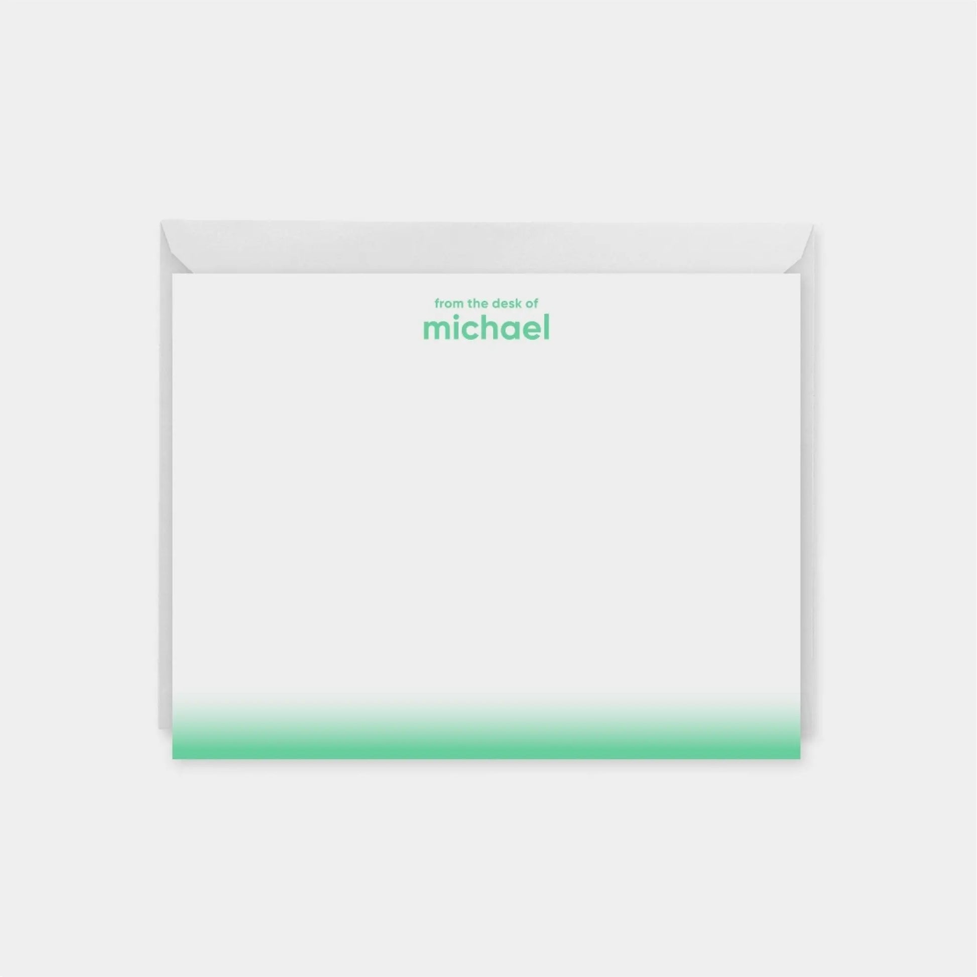 Neon Ombre Edge Note Cards VII