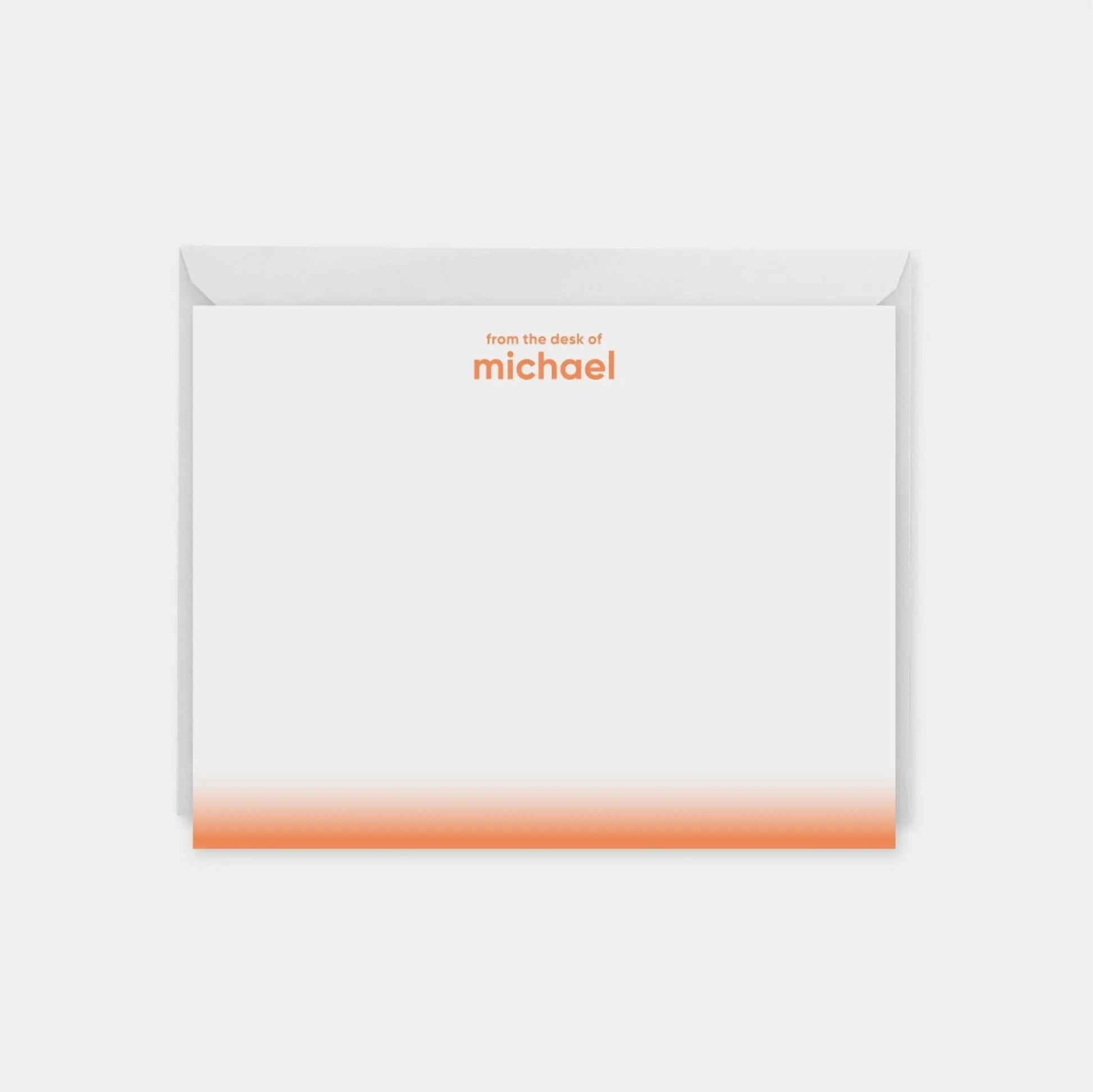 Neon Ombre Edge Note Cards VIII