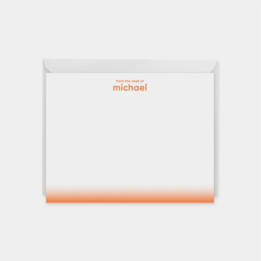 Neon Ombre Edge Note Cards VIII